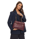 Borsa Donna a Spalla GUESS Linea Eda Colore Burgundy