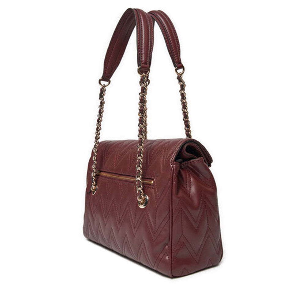 Borsa Donna a Spalla GUESS Linea Eda Colore Burgundy