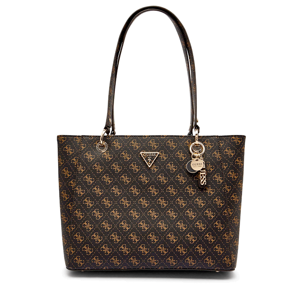 Borsa Donna Shopper a Spalla GUESS Linea Noelle colore Brown Logo