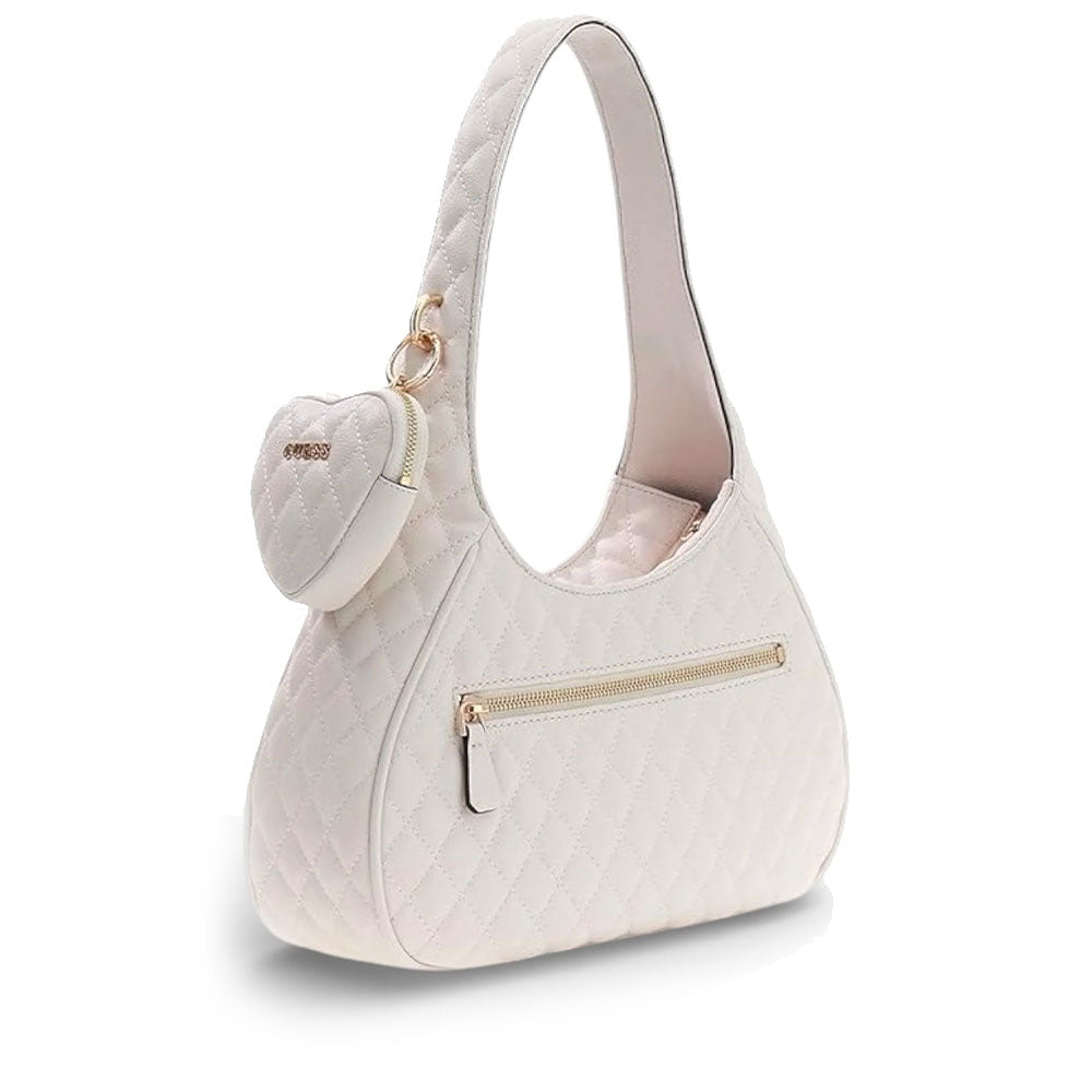 Borsa Donna a Spalla GUESS Linea Atabey Colore Off White