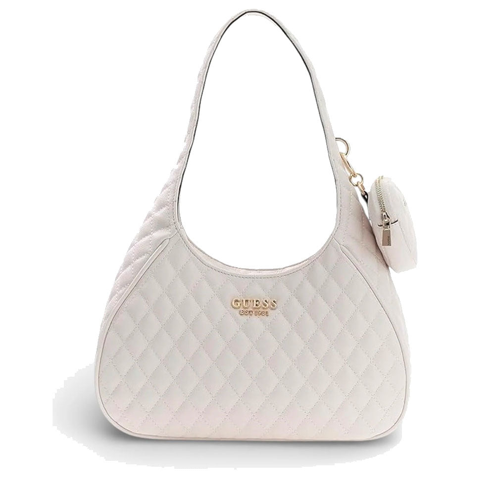 Borsa Donna a Spalla GUESS Linea Atabey Colore Off White