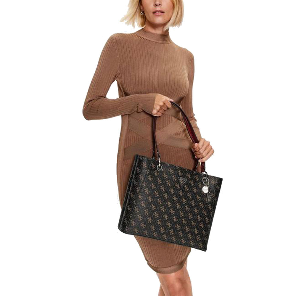 Borsa Donna Shopper a Spalla GUESS Linea Noelle colore Brown