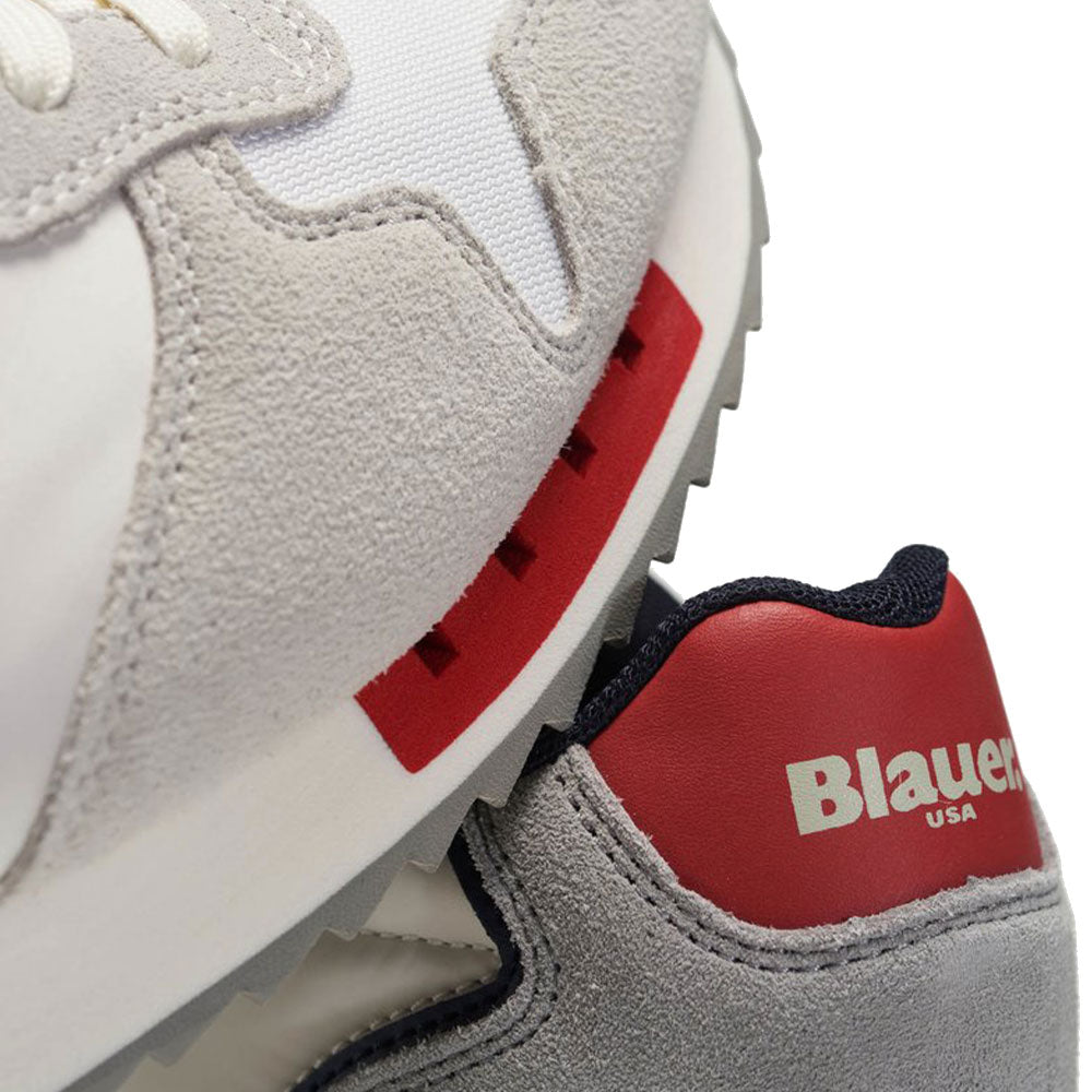 Scarpe Uomo Us22bu07 S2quartz01 Blue Quartz Trainers In Suede Nylon Blue Navy Red Scarpe Uomo Us22bu07 S2quartz01 Blue Quartz Trainers In Suede Nylon Blue Navy Red