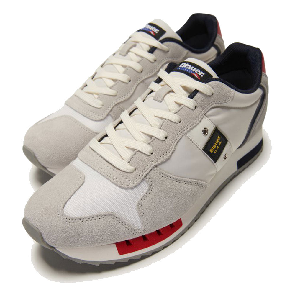 Scarpe Uomo BLAUER Sneakers Queens 01 Colore Bianco