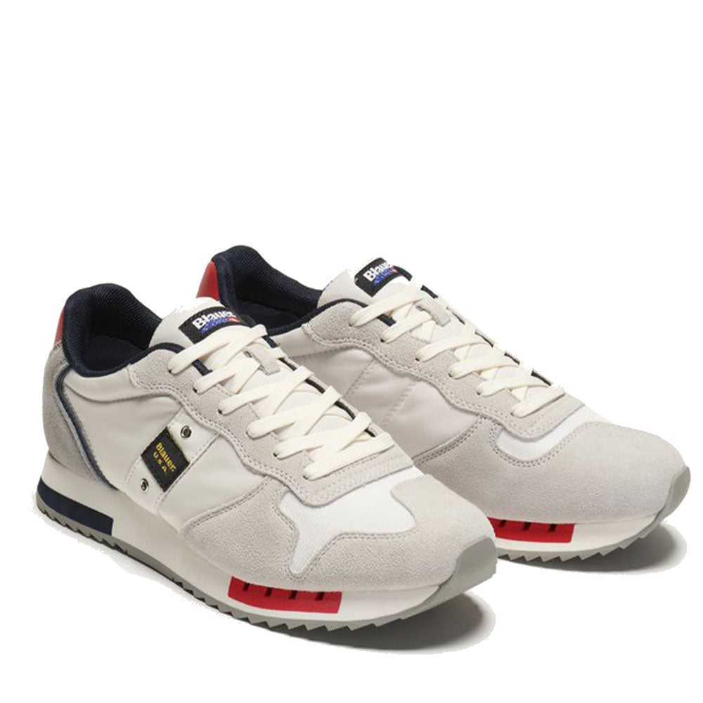 Scarpe Uomo BLAUER Sneakers Queens 01 Colore Bianco