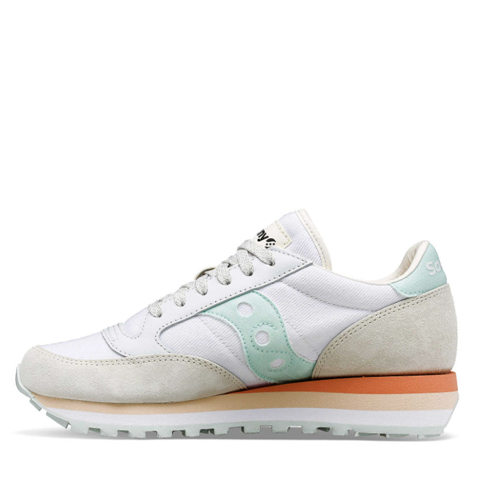 Scarpe Donna Saucony Sneakers Jazz Triple White - Light Blue