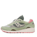 Scarpe Donna Saucony Sneakers Shadow 6000 in Pelle e Tessuto Colore Green - Ivory