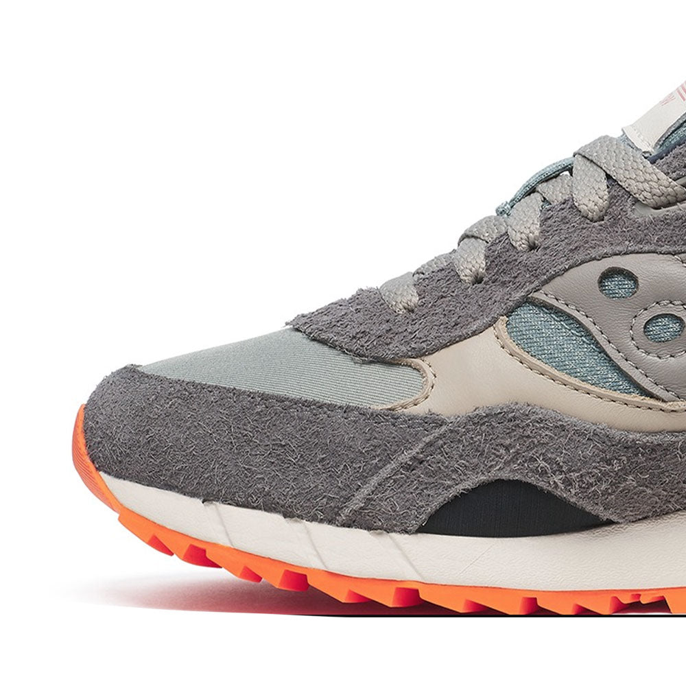 Scarpe Donna Saucony Sneakers Shadow 6000 in Pelle e Tessuto Colore Grey - Agave