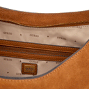 Borsa Donna a Spalla GUESS in Pelle Cognac Linea Camden