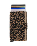 SECRID Miniwallet Leopard Beige RFID Clip Kartenetui