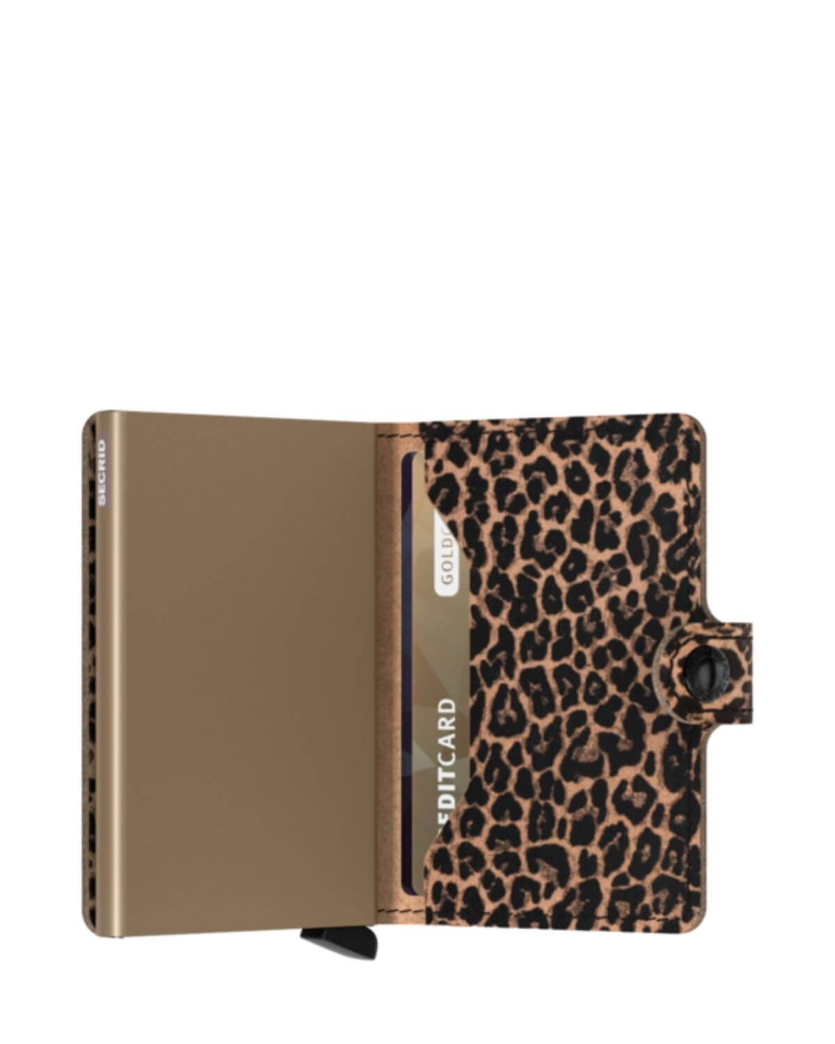 SECRID Miniwallet Leopard Beige RFID Clip Kartenetui