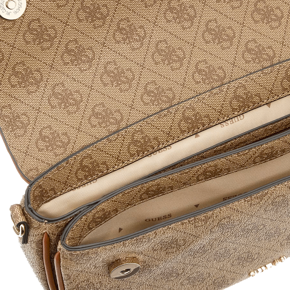Borsa Donna a Spalla GUESS Linea Dea colore Latte Logo