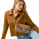Borsa Donna a Spalla GUESS Linea Dea colore Latte Logo