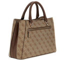 Borsa Donna a Mano GUESS Linea Noreen Colore Latte Logo - Brown