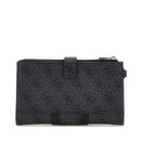 Pochette Donna Portacarte e Portatelefono GUESS linea Noreen Colore Coal Logo