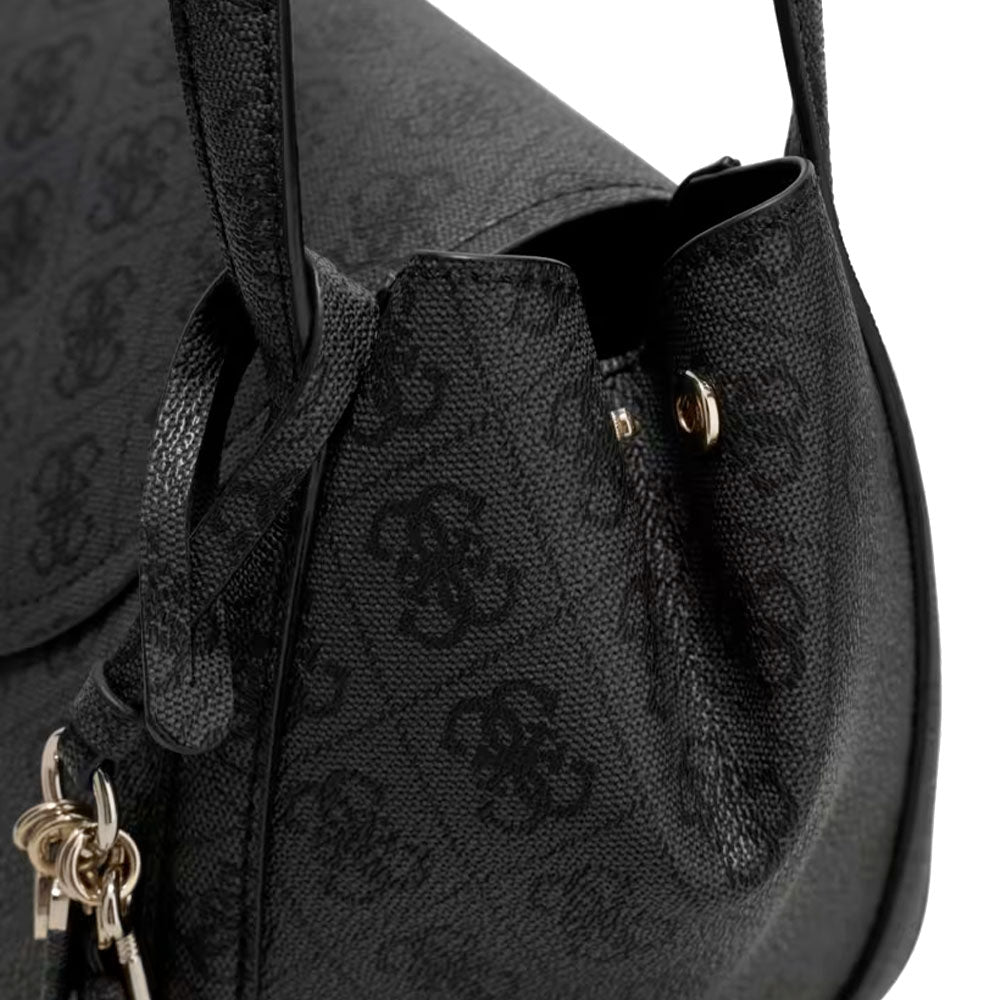 GUESS Coleen Schultertasche Damen Coal Logo