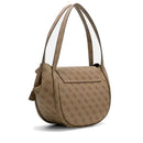 GUESS Coleen Schultertasche Damen Cremeweiß Logo
