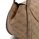 GUESS Coleen Schultertasche Damen Cremeweiß Logo