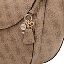 GUESS Coleen Schultertasche Damen Cremeweiß Logo