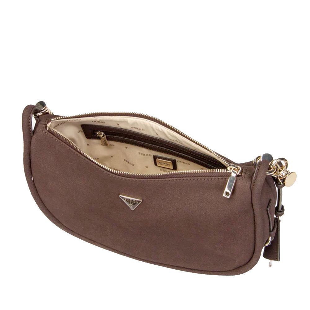 Borsa Donna Hobo a Spalla GUESS Linea Danya Colore Espresso