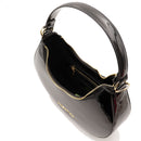 Damen-Beuteltasche VALENTINO BAGS Modell Shelby aus schwarzem Lackleder
