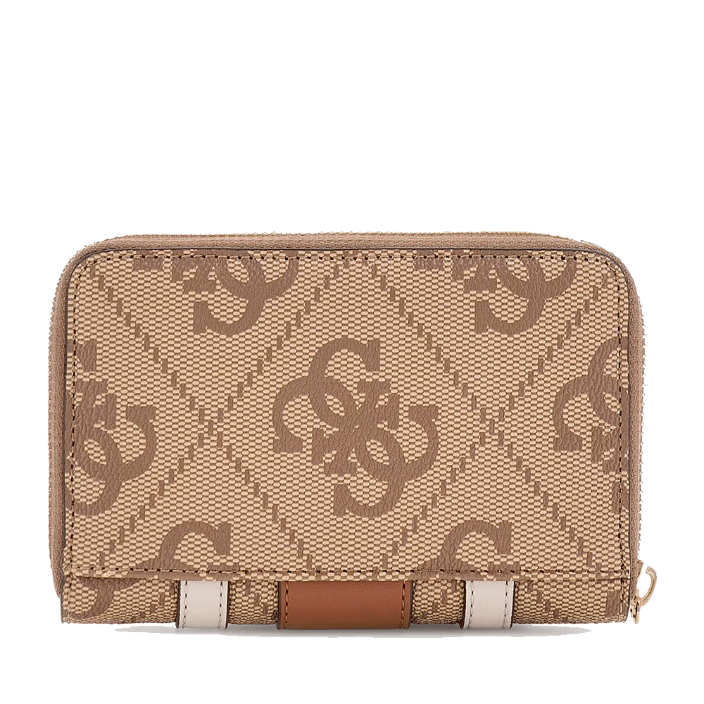 Portafoglio Piccolo Donna GUESS Linea Erenia colore Latte Logo