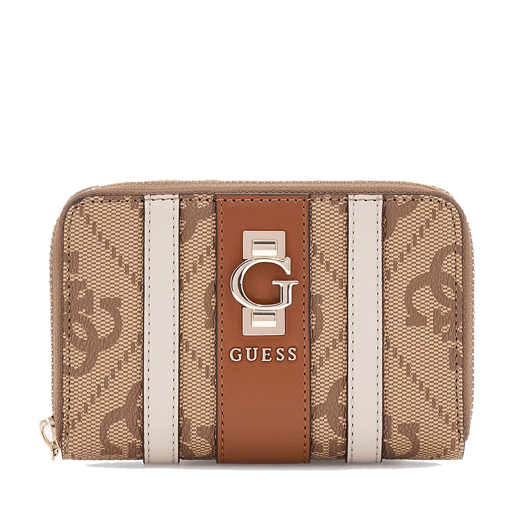 Portafoglio Piccolo Donna GUESS Linea Erenia colore Latte Logo