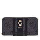Portafoglio Donna GUESS Zip Around Linea Erenia colore Coal Logo