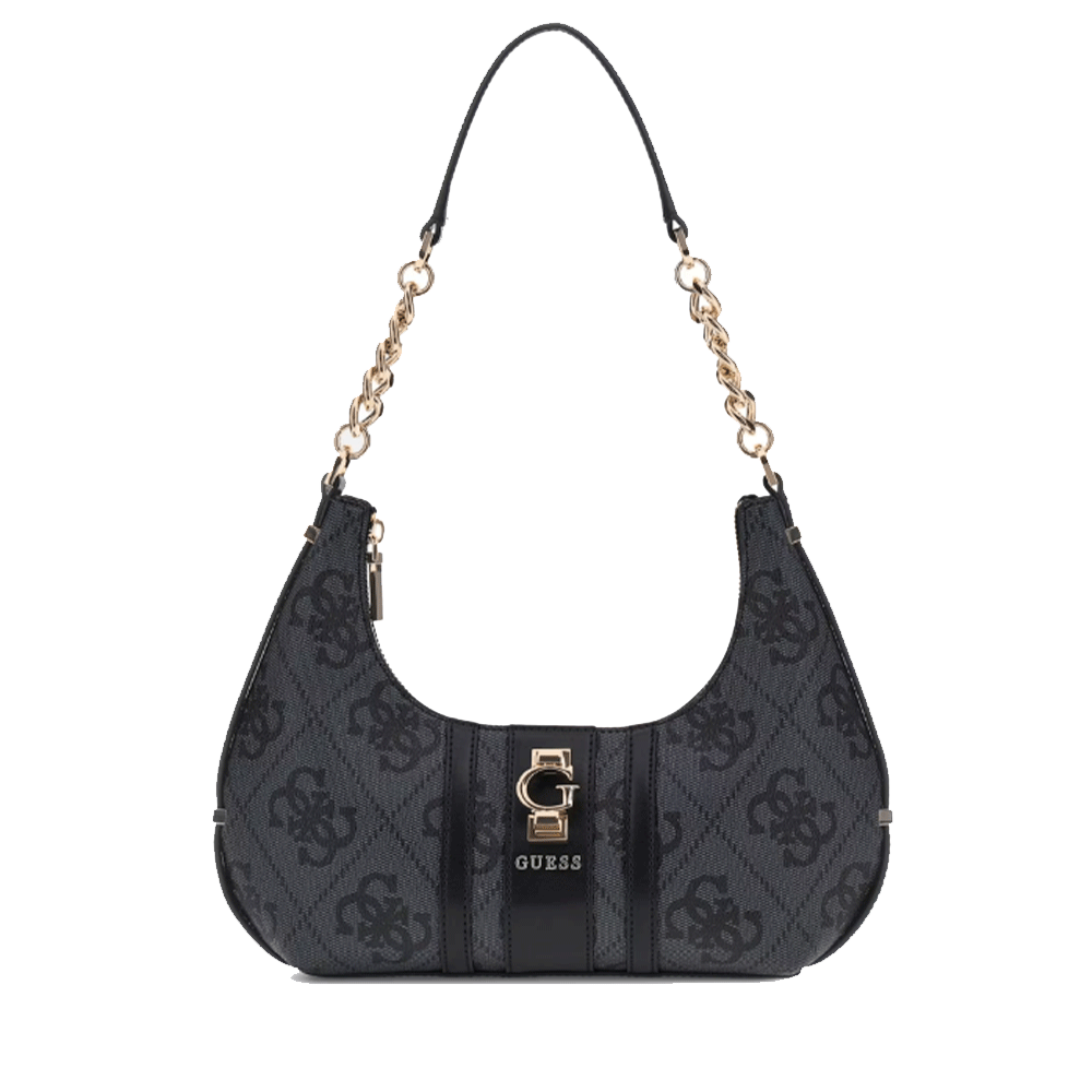 Borsa Donna a Spalla GUESS Linea Erenia colore Coal Logo Misura Piccola