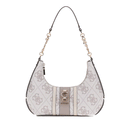 Borsa Donna a Spalla GUESS Linea Erenia colore Dark Taupe Logo Misura Piccola