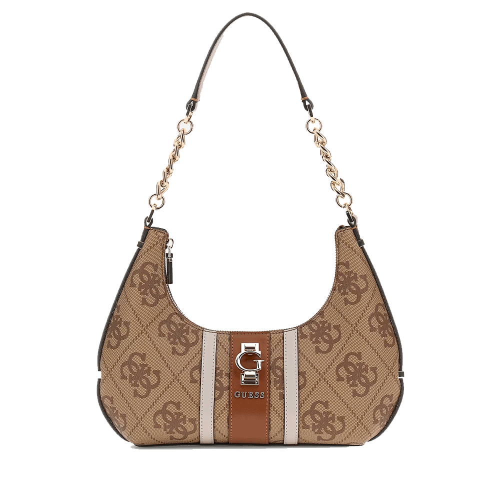 Borsa Donna a Spalla GUESS Linea Erenia colore Latte Logo Misura Piccola