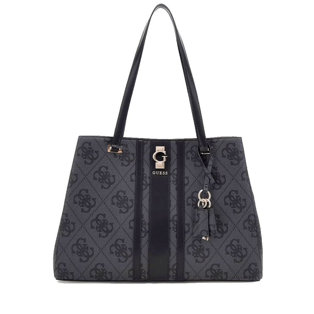 Borsa Donna Shopper a Spalla GUESS Linea Erenia colore Coal Logo