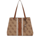 Borsa Donna Shopper a Spalla GUESS Linea Erenia colore Latte Logo
