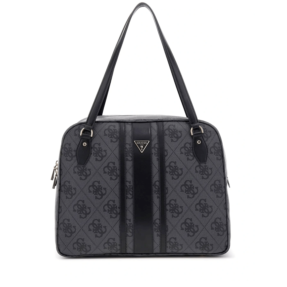 Borsa Donna a Spalla GUESS Linea Erenia colore Coal Logo Misura Grande