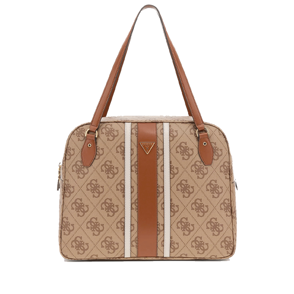 Borsa Donna a Spalla GUESS Linea Erenia colore Latte Logo Misura Grande