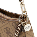 Borsa Donna a Spalla GUESS Linea Noelle colore Latte Logo - Brown Misura Piccola