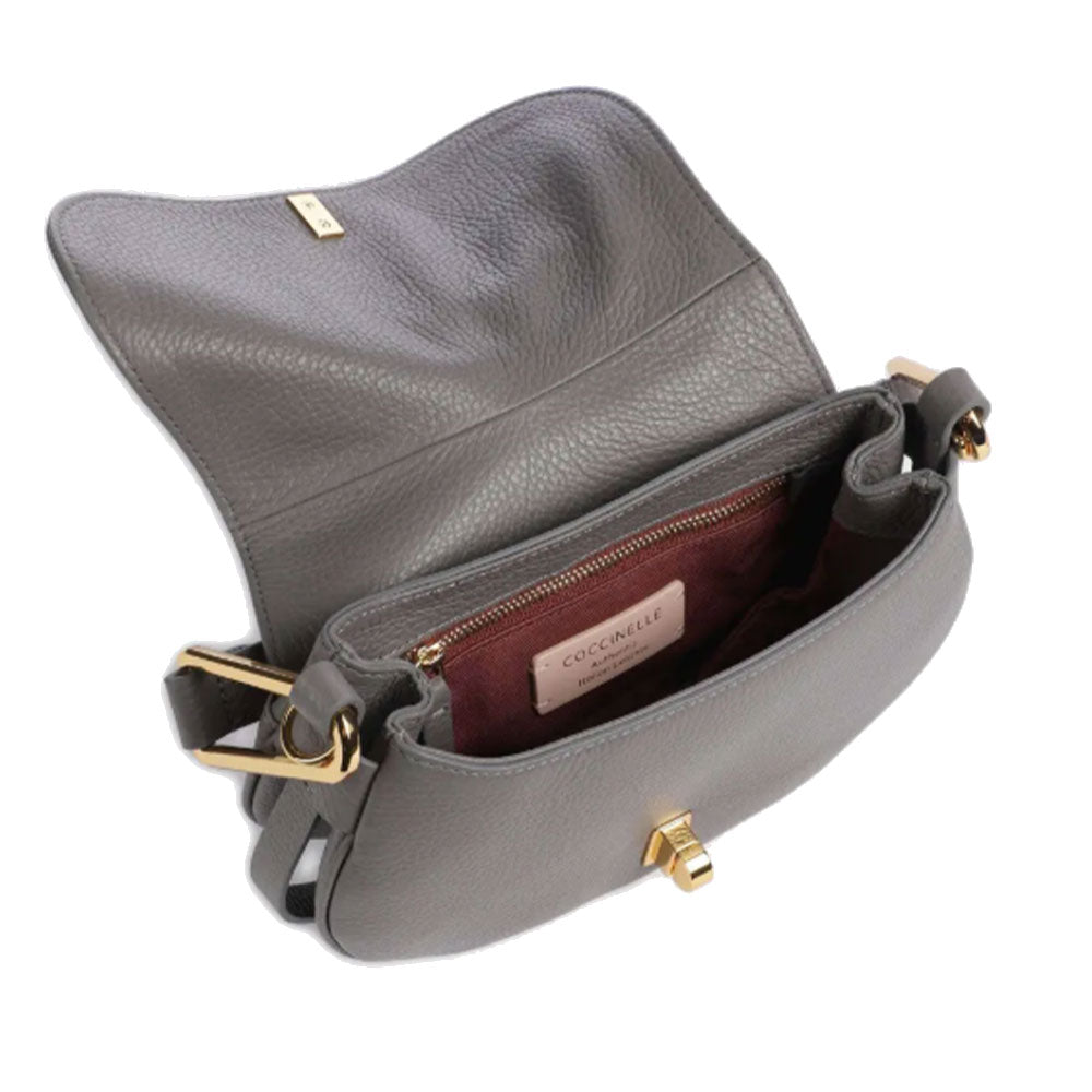 Borsa Donna a Mano COCCINELLE in Pelle Linea Magie Colore Grafite Misura Small