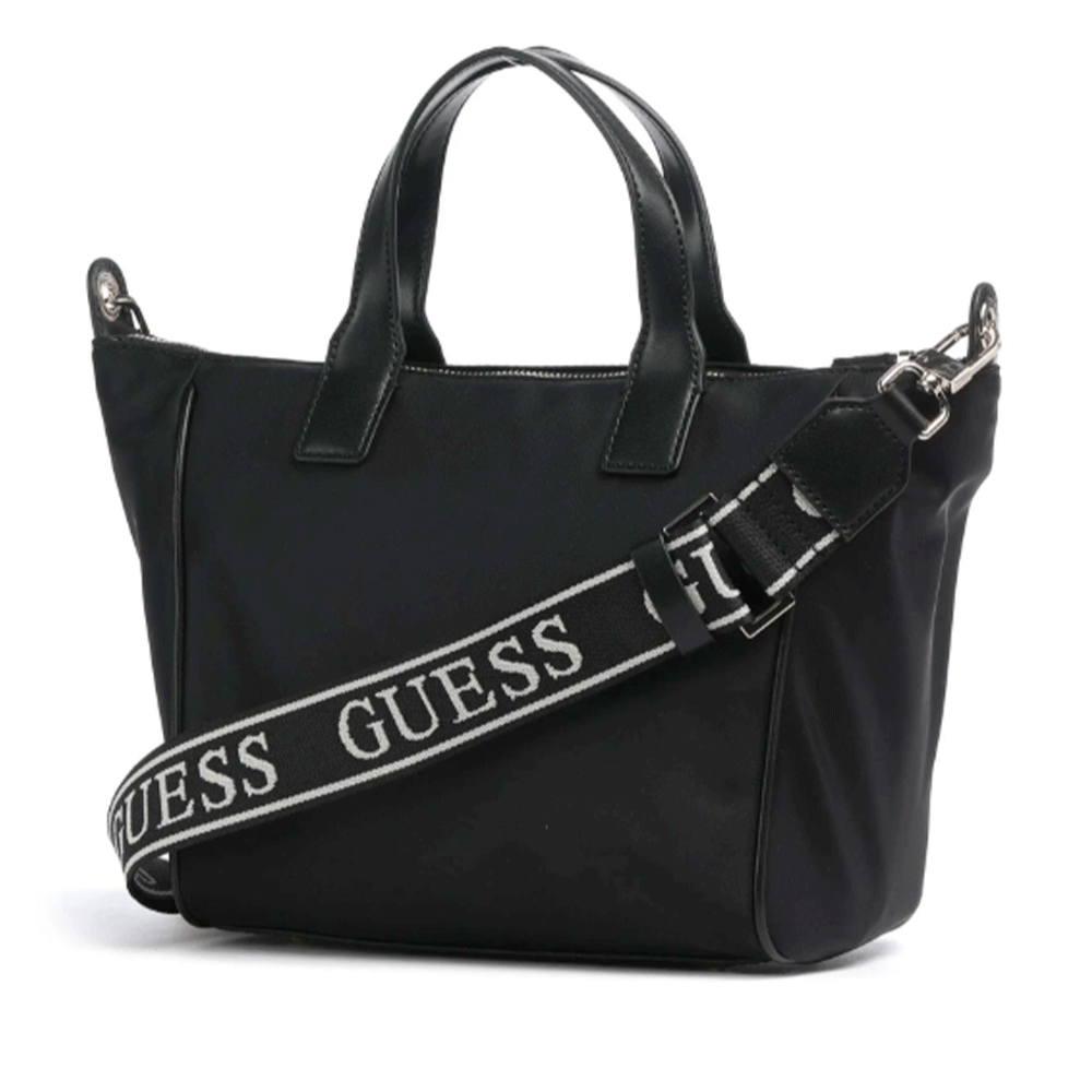 Borsa Donna a Mano in Tessuto GUESS Linea Follie colore Nero