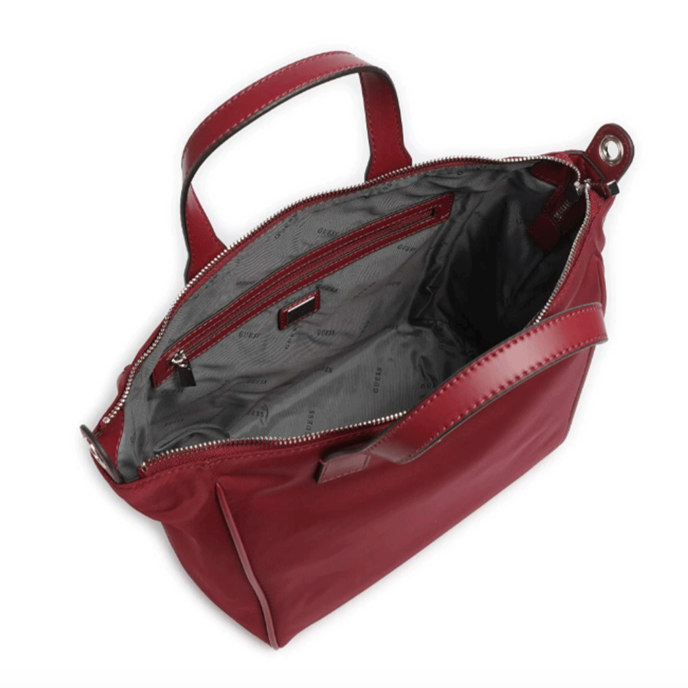 Borsa Donna a Mano in Tessuto GUESS Linea Follie colore Rust Red