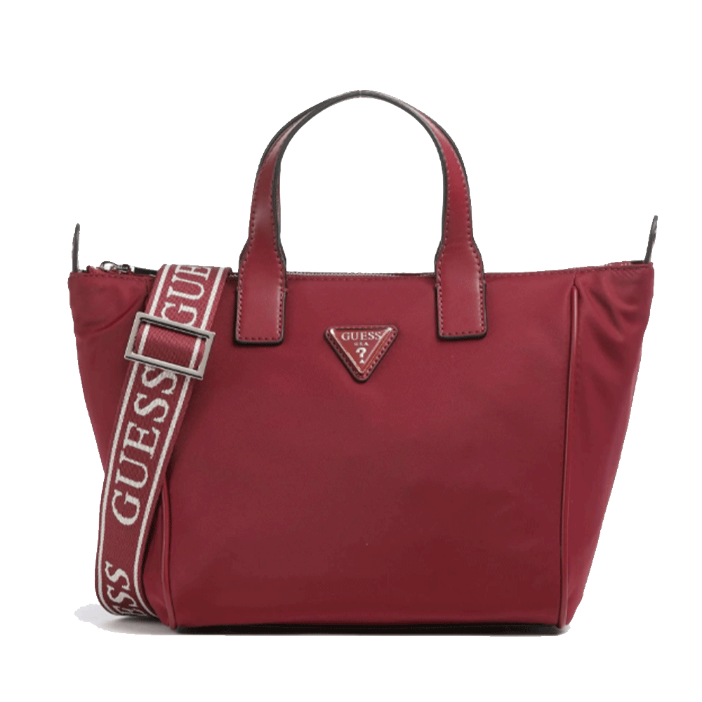 Borsa Donna a Mano in Tessuto GUESS Linea Follie colore Rust Red