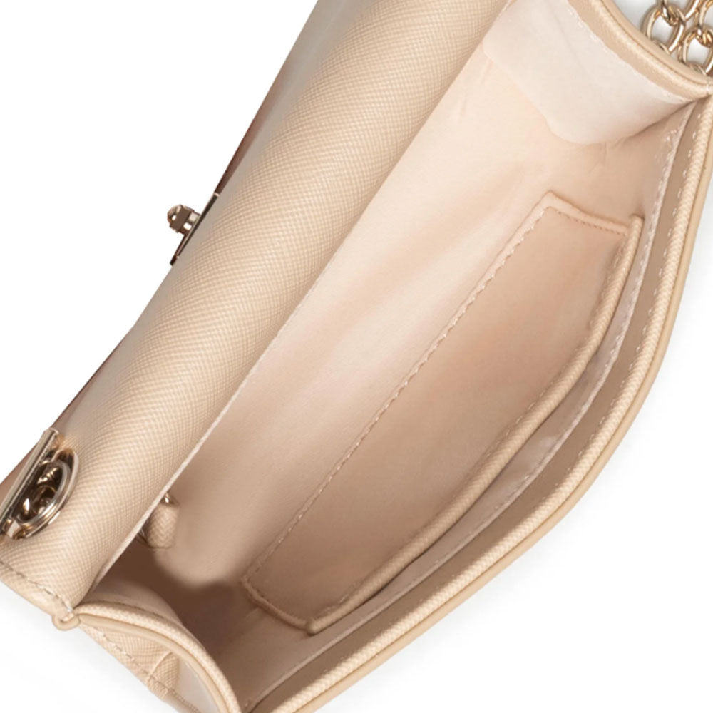 Kleine Umhängetasche für Damen VALENTINO BAGS Divina Linie Ecru Farbe