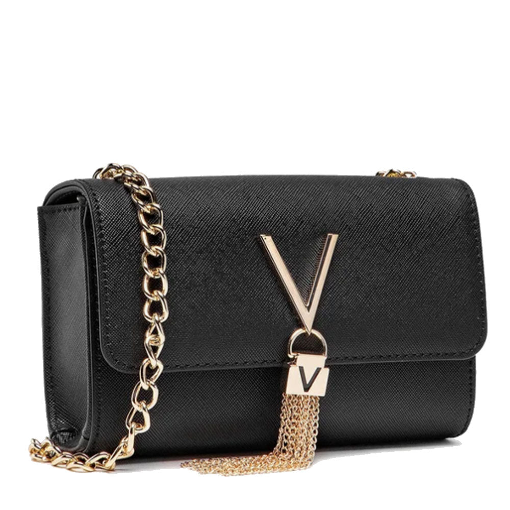 Kleine Umhängetasche für Damen VALENTINO BAGS Divina Line Schwarz Farbe