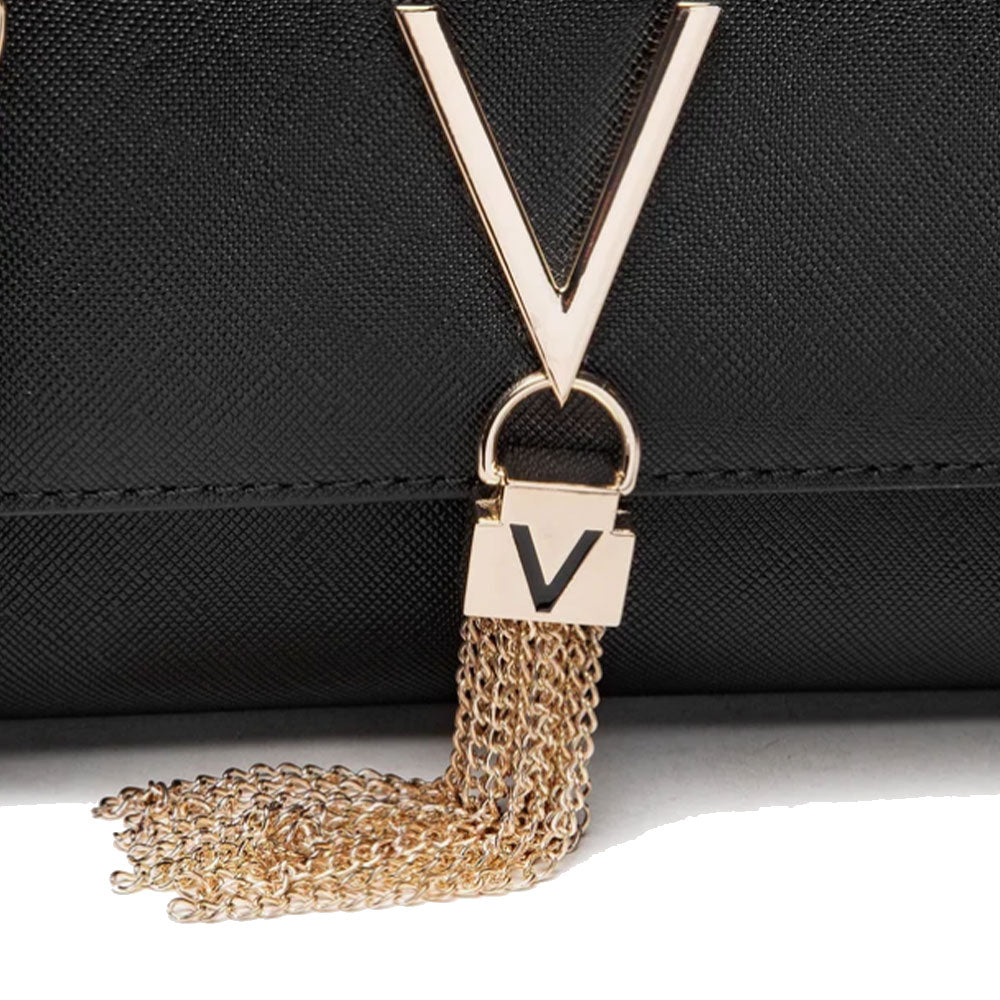 Kleine Umhängetasche für Damen VALENTINO BAGS Divina Line Schwarz Farbe