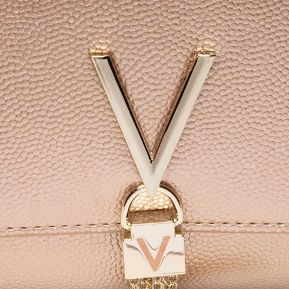 Borsa Donna a Tracolla VALENTINO BAGS linea Divina Colore Oro Rosa - VBS1R401G