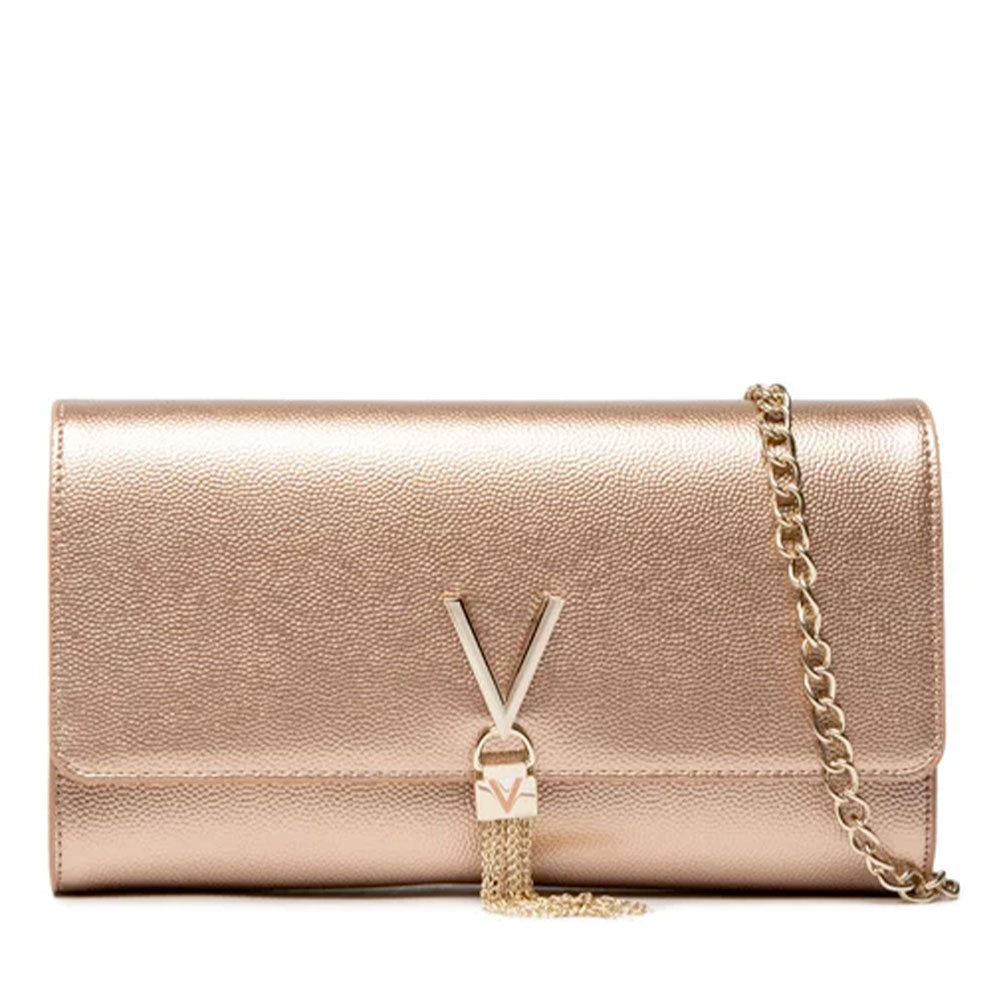 Borsa Donna a Tracolla VALENTINO BAGS linea Divina Colore Oro Rosa - VBS1R401G