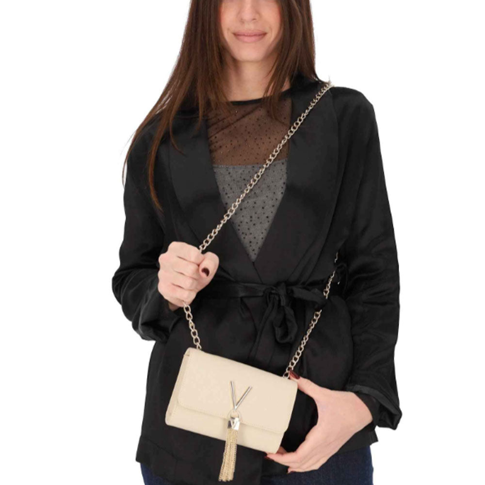 Borsa Donna a Tracolla VALENTINO BAGS linea Divina Colore Beige - VBS1R403G