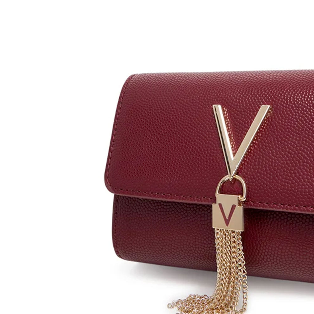 Damen-Umhängetasche VALENTINO BAGS Modell Divina in Bordeaux - VBS1R403G
