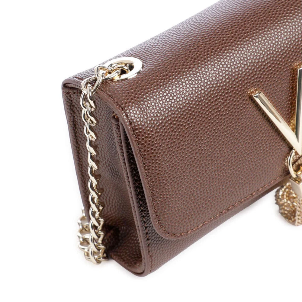 Women's Dark Brown Crossbody Bag VALENTINO BAGS Divina - VBS1R403G