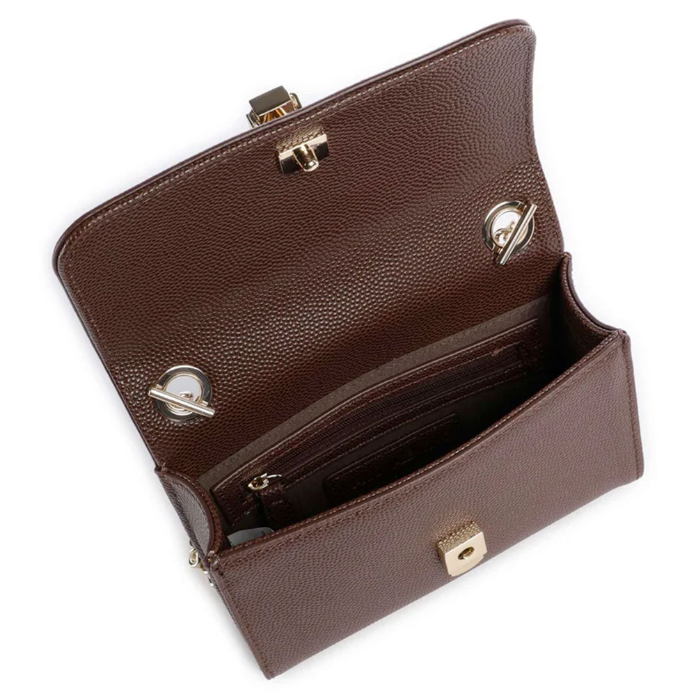 Women's Dark Brown Crossbody Bag VALENTINO BAGS Divina - VBS1R403G