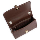 Women's Dark Brown Crossbody Bag VALENTINO BAGS Divina - VBS1R403G